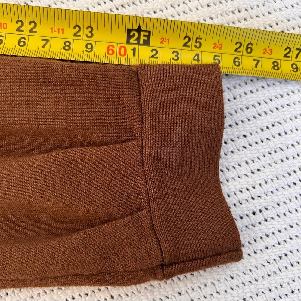 In Wear Women's Medium Brown Open-Front Tie Cardigan Soft Layering *Flaw - Picture 10 of 13